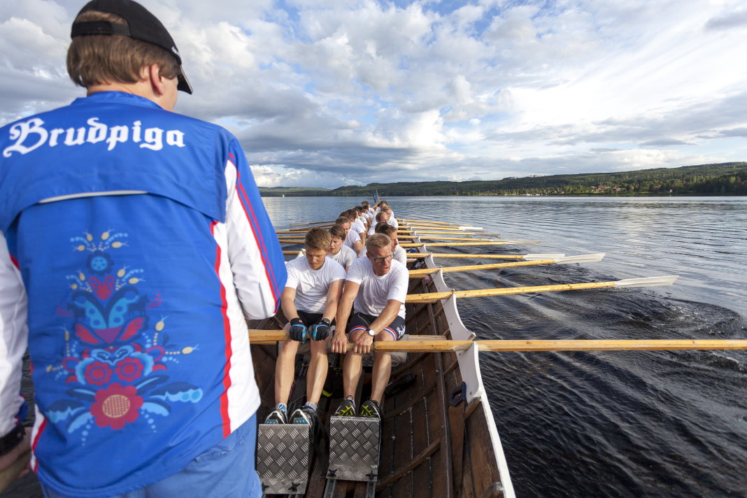 Church boat races on Lake Siljan