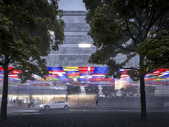Colourful “flag hotel” wins competition for new hotel at Gothenburg airport