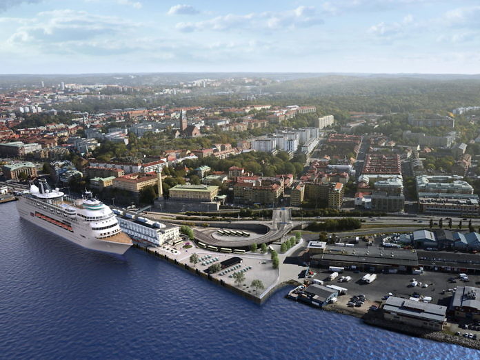New location for cruise ships in Gothenburg: the America Cruise Terminal, a historic quay from the era of the Swedish American Line