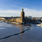 The Stockholm City Hall in winter