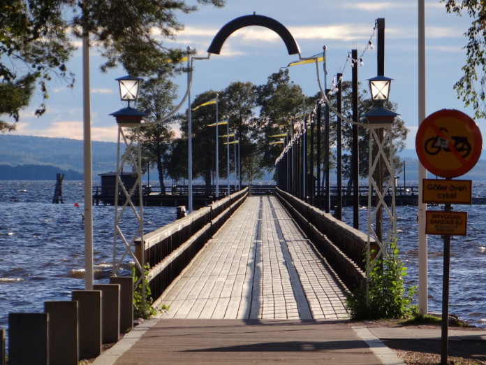 Rättvik's long pier