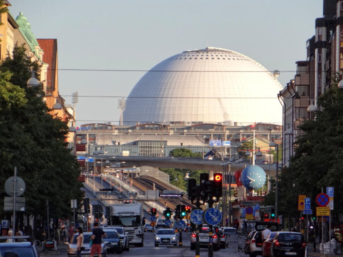 SkyView and Stockholm Globe Arena
