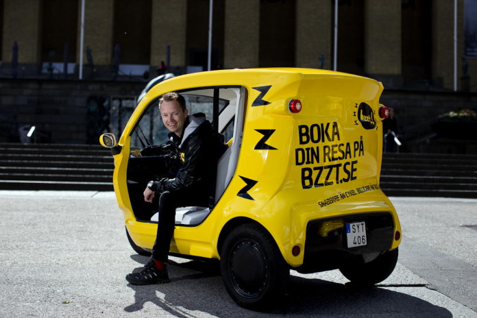 Zbee taxi in Gothenburg